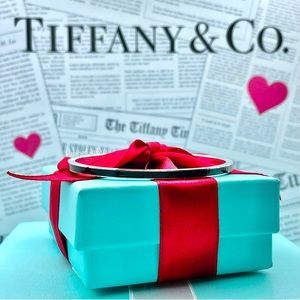 Authentic Tiffany & Co. Black Enamel Stripe Sterling Silver Bangle Bracelet 🖤